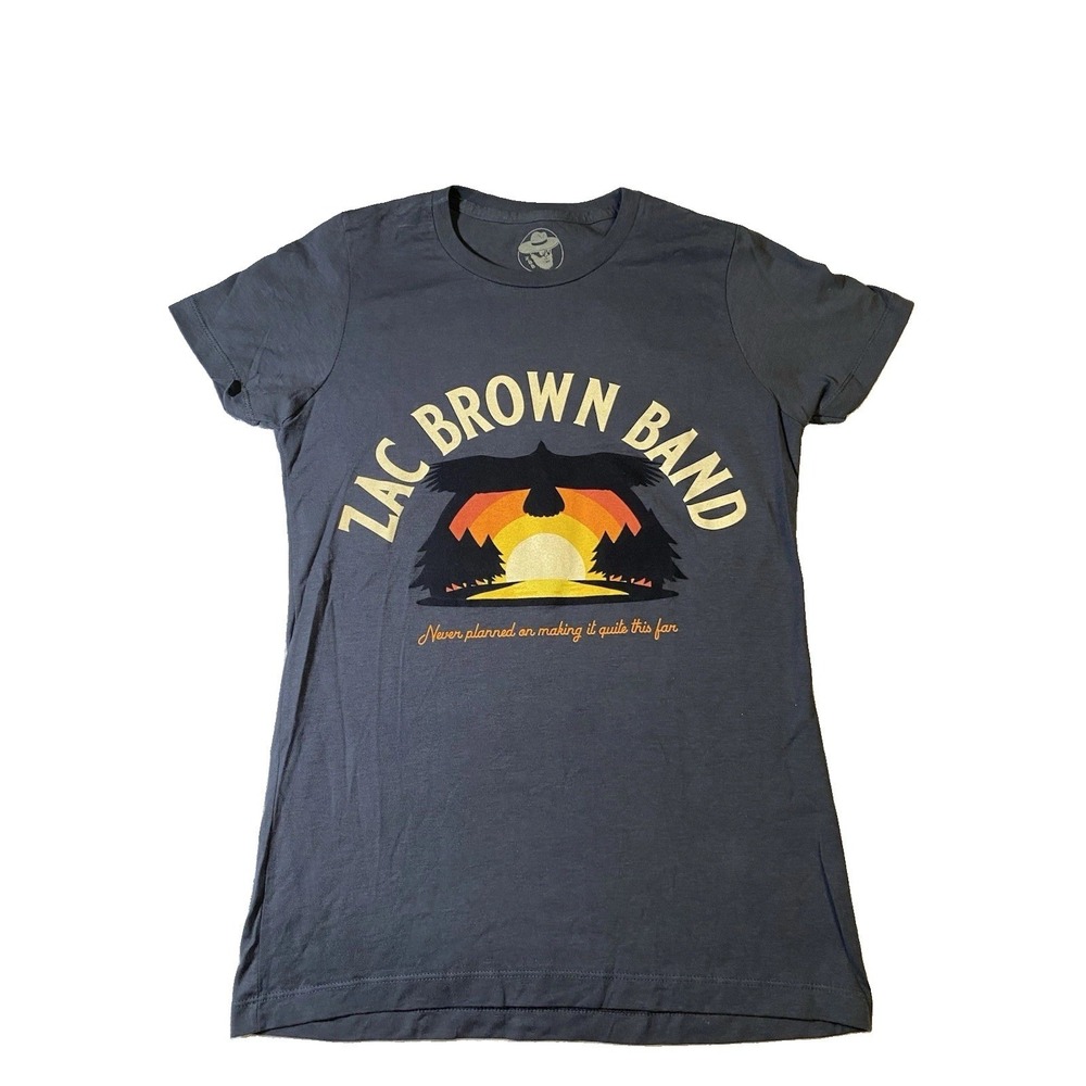 Zac Brown Band T Shirt Small Out In The Middle Tour 2022 Concert Dark Gray ZBB